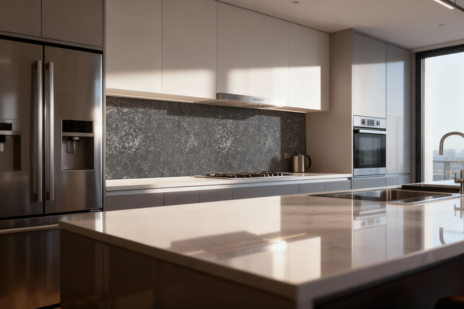 Küchenrückwand Betonoptik