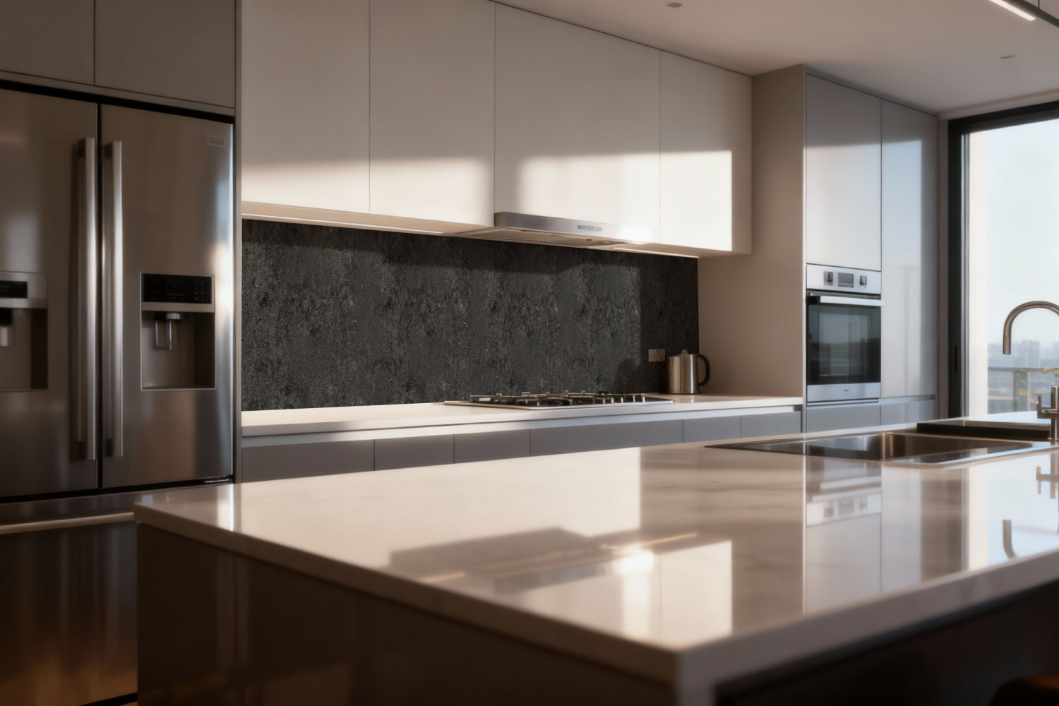 Küchenrückwand Betonoptik