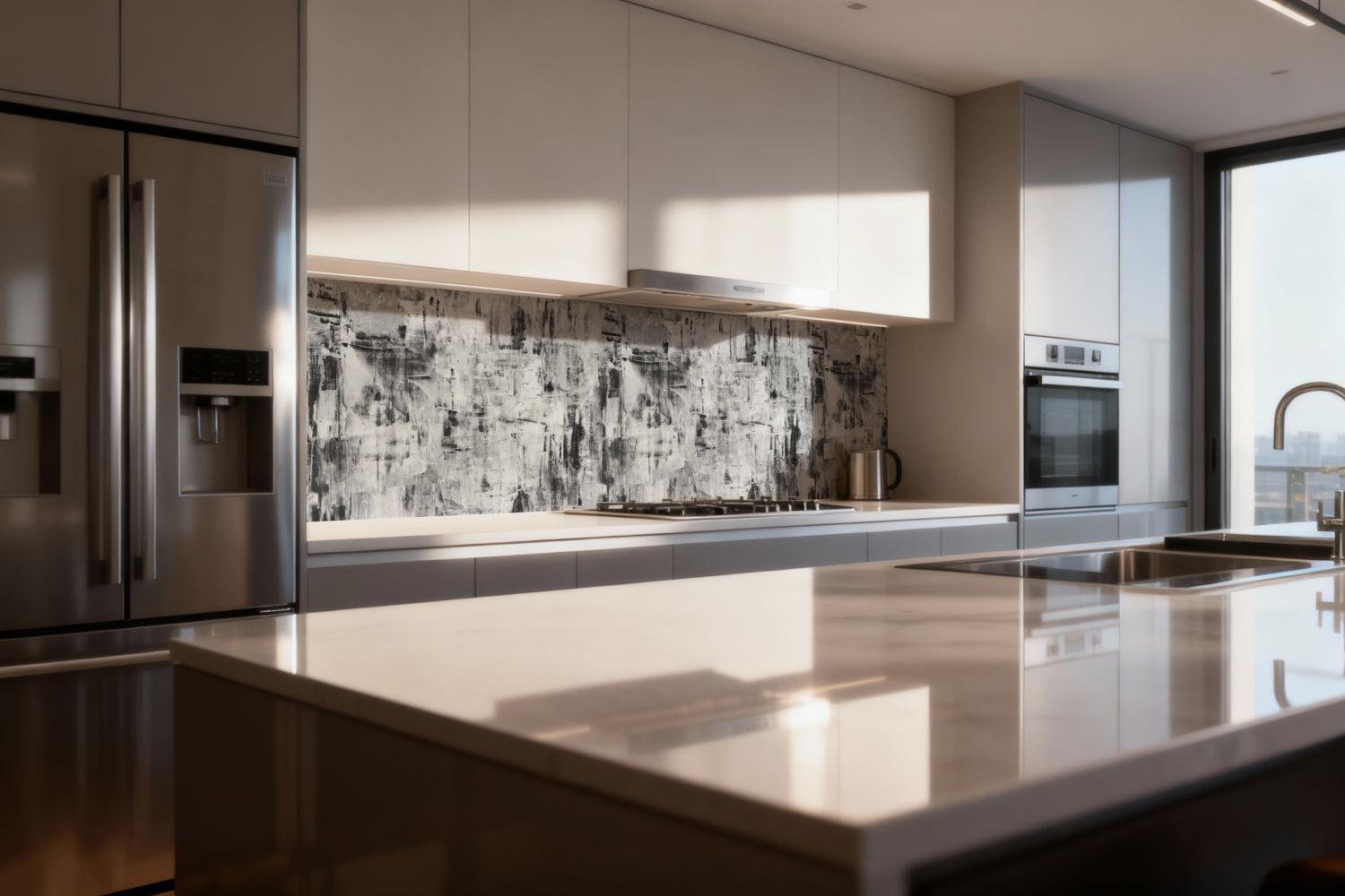 Küchenrückwand Betonoptik