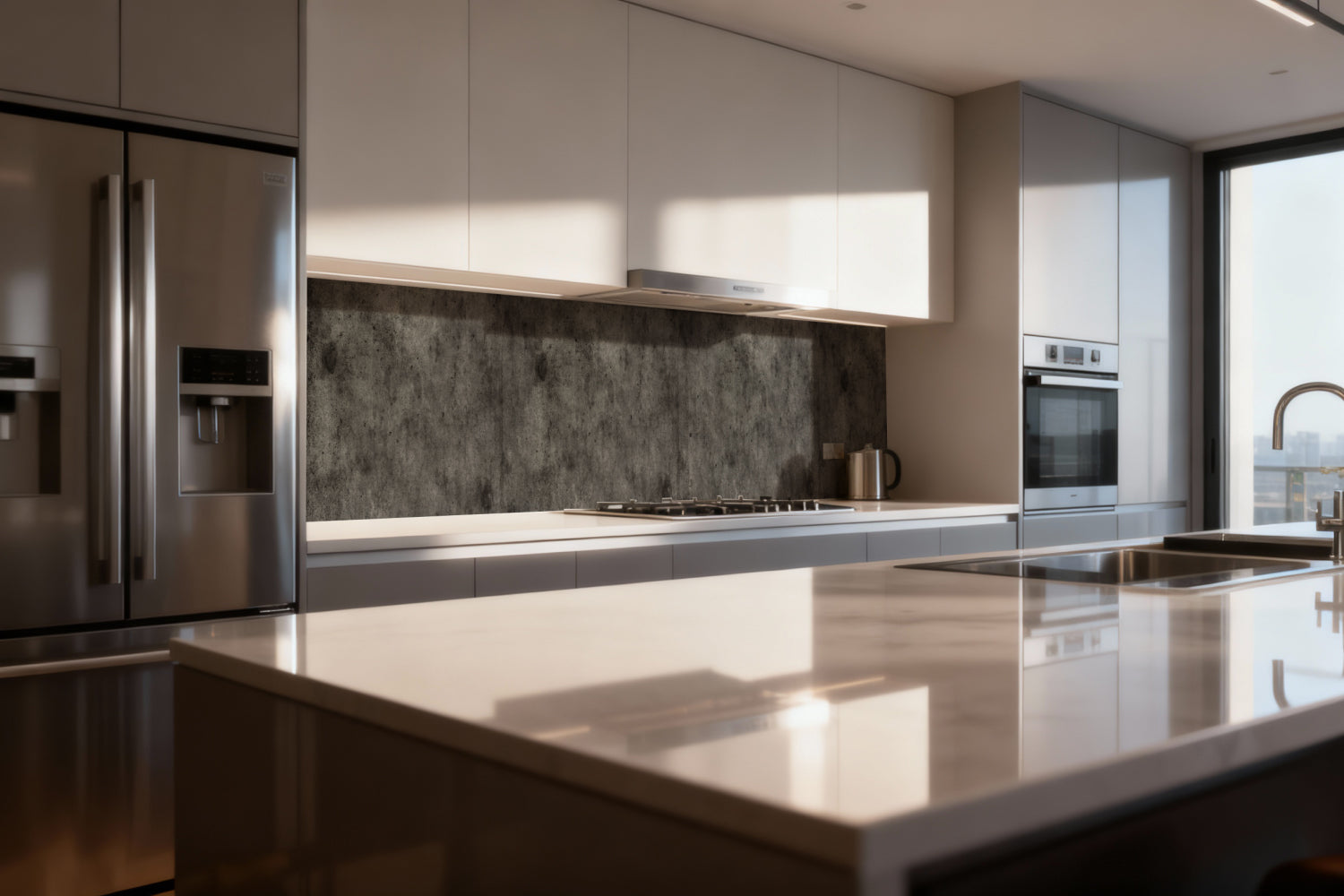 Küchenrückwand Betonoptik