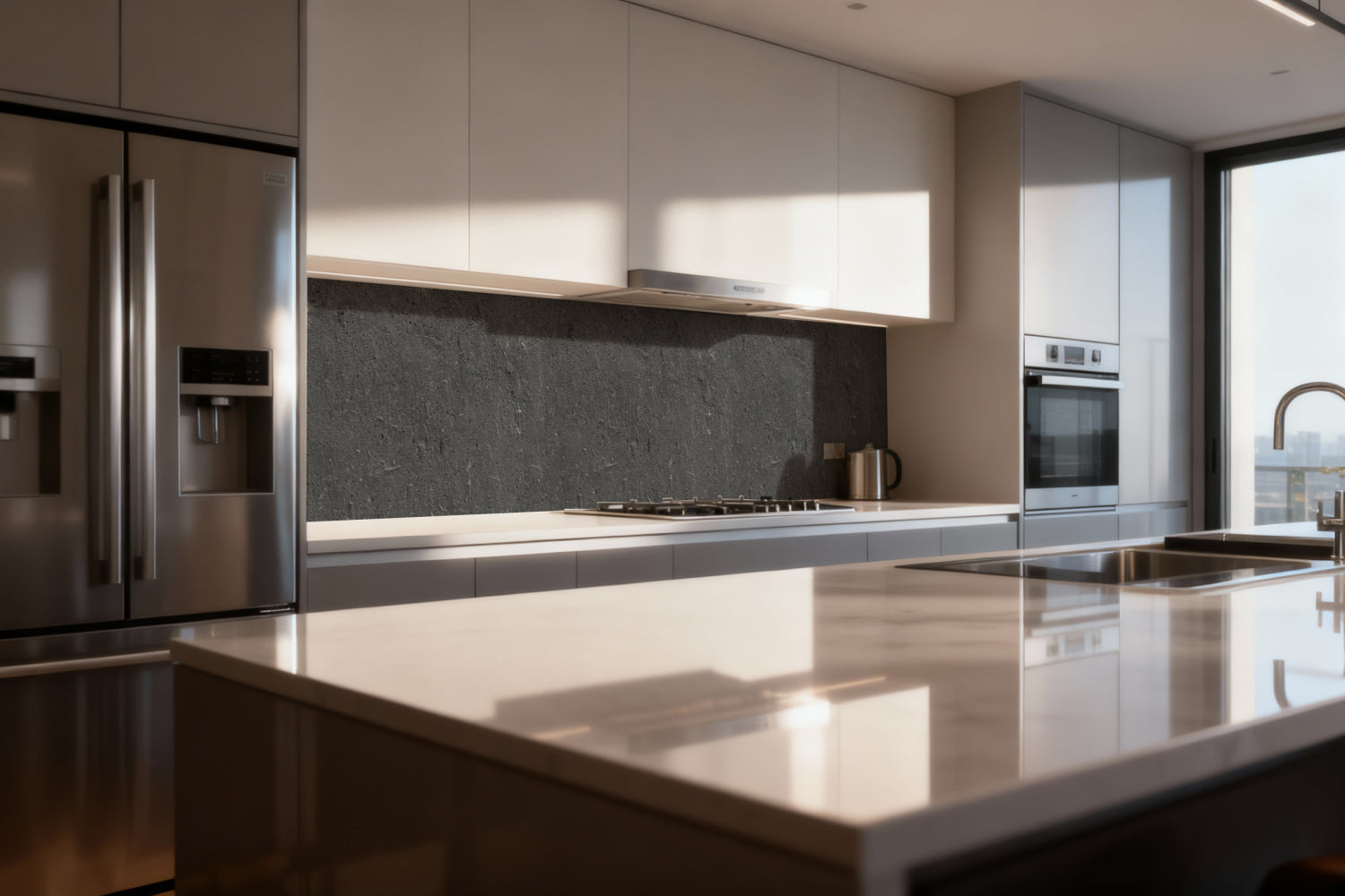 Küchenrückwand Betonoptik