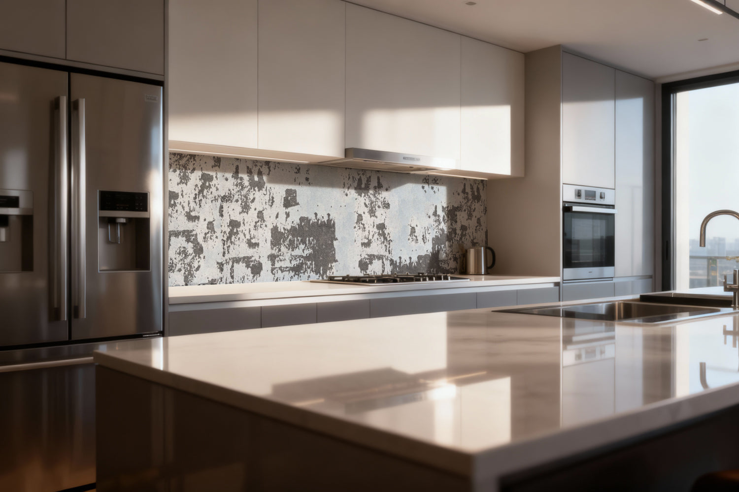 Küchenrückwand Betonoptik