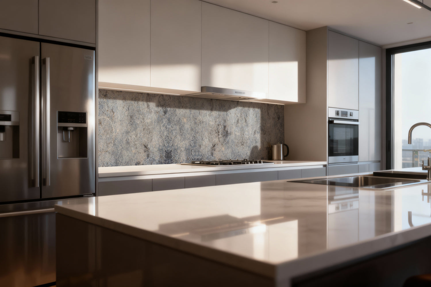 Küchenrückwand Betonoptik