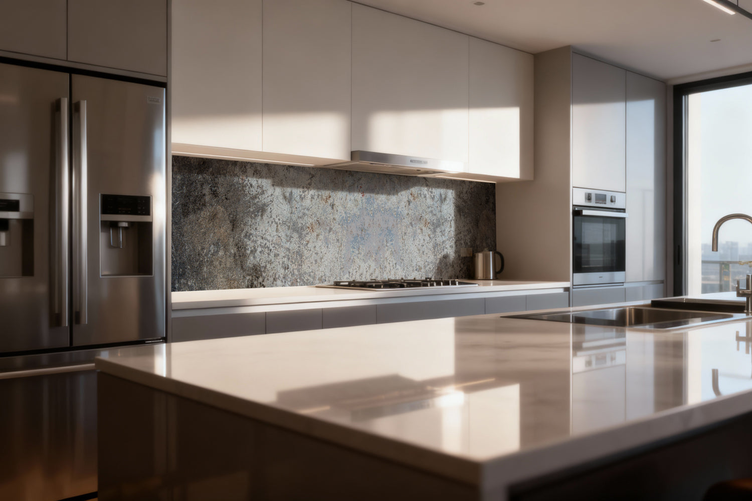 Küchenrückwand Betonoptik