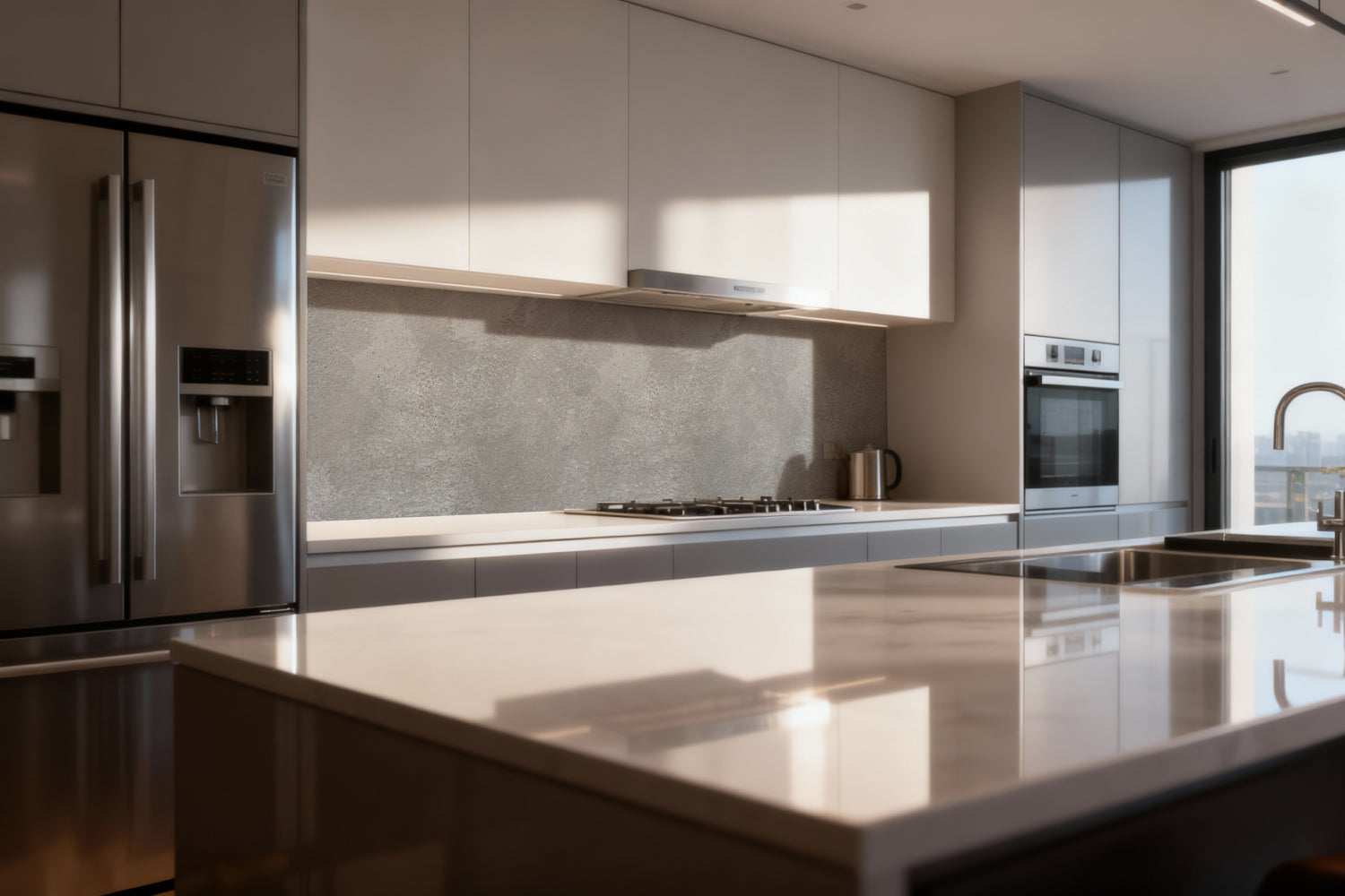 Küchenrückwand Betonoptik