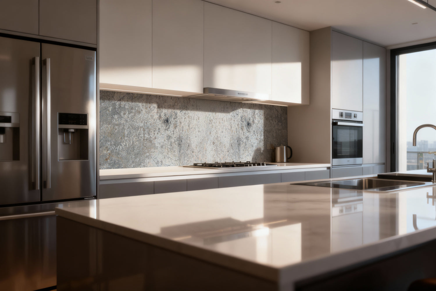 Küchenrückwand Betonoptik