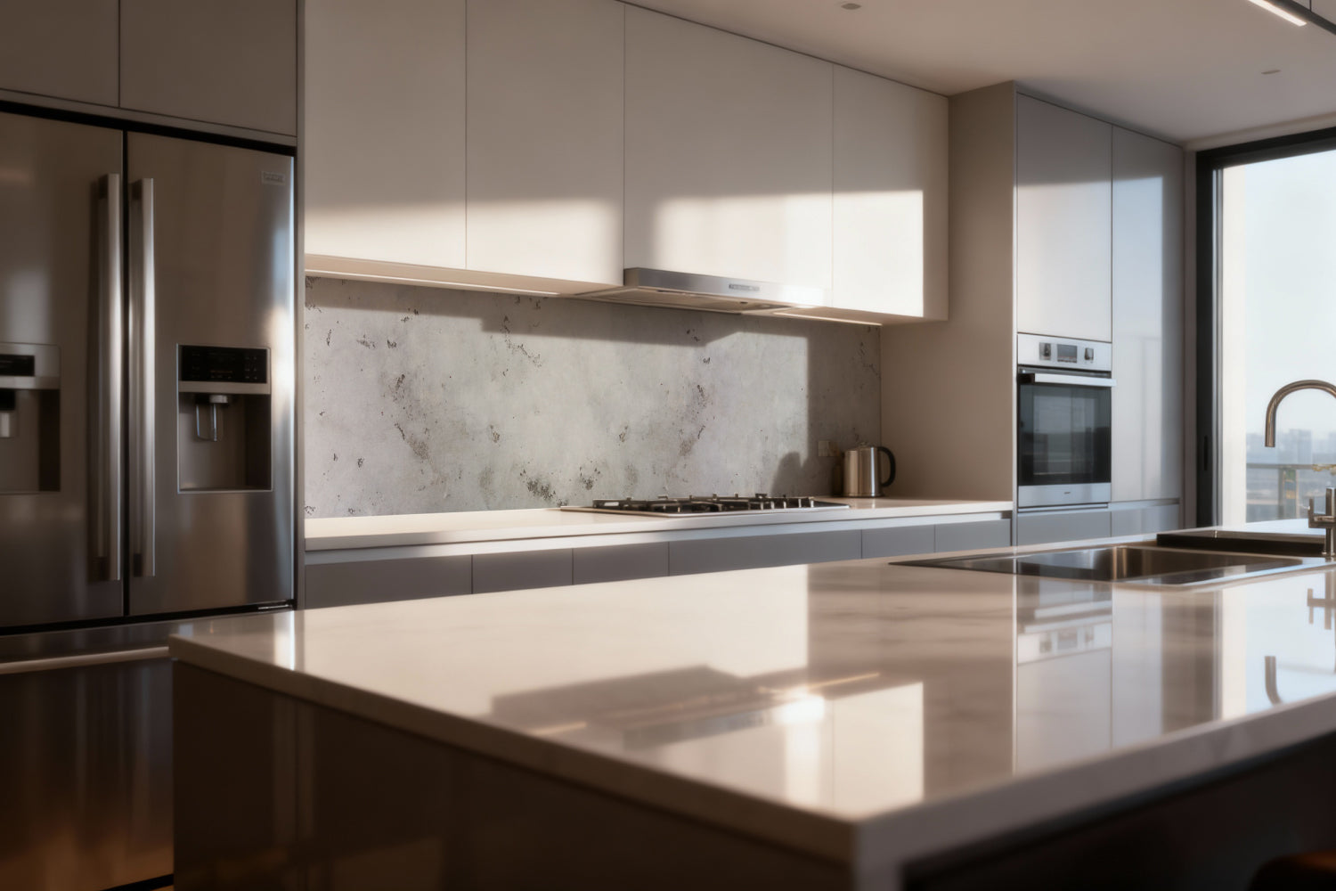 Küchenrückwand Betonoptik