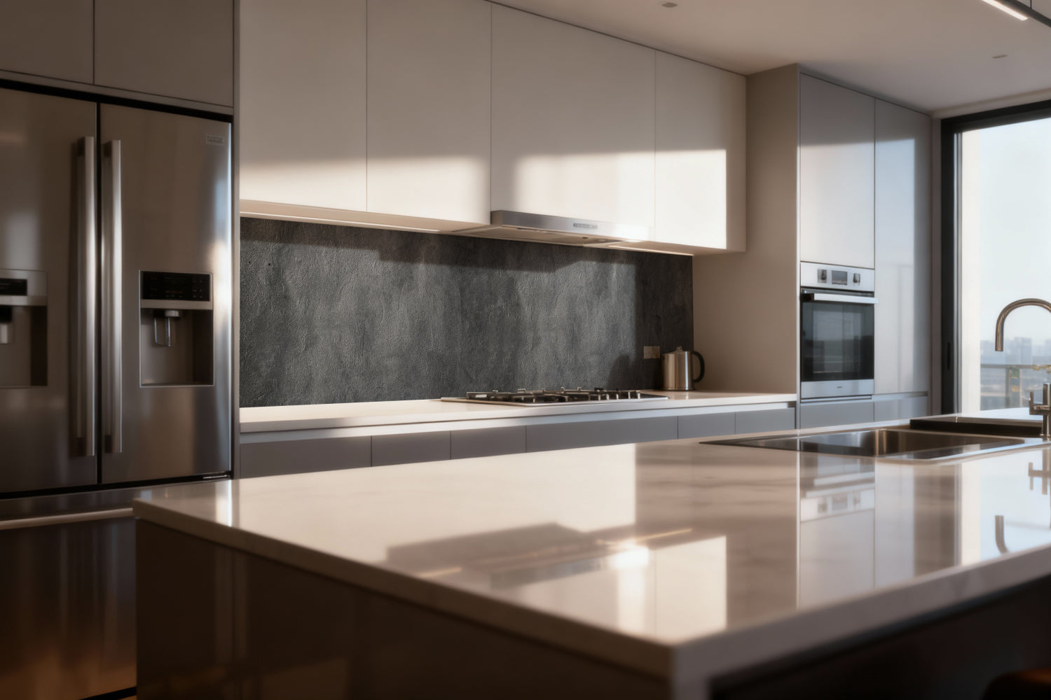 Küchenrückwand Betonoptik