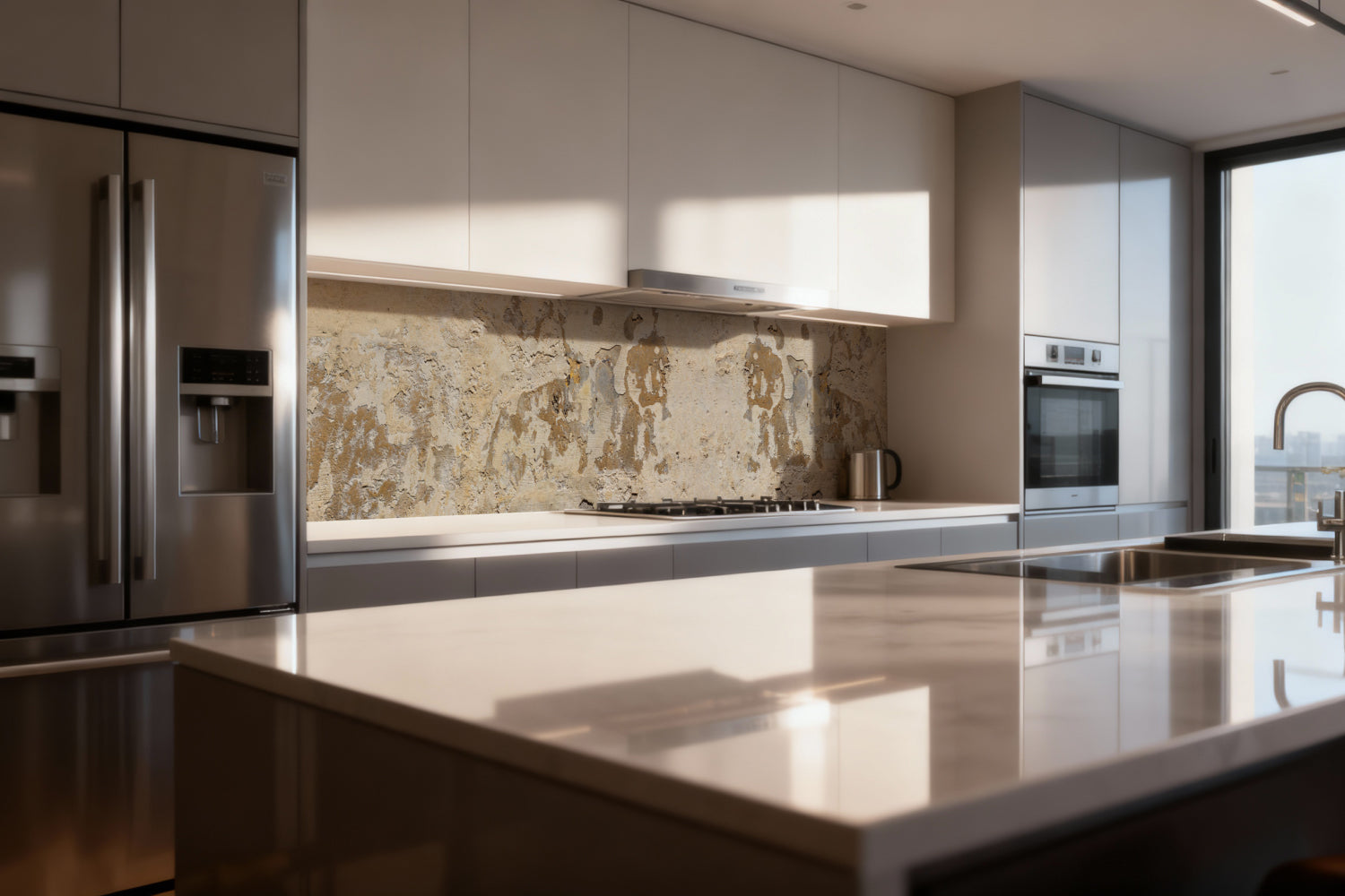 Küchenrückwand Betonoptik