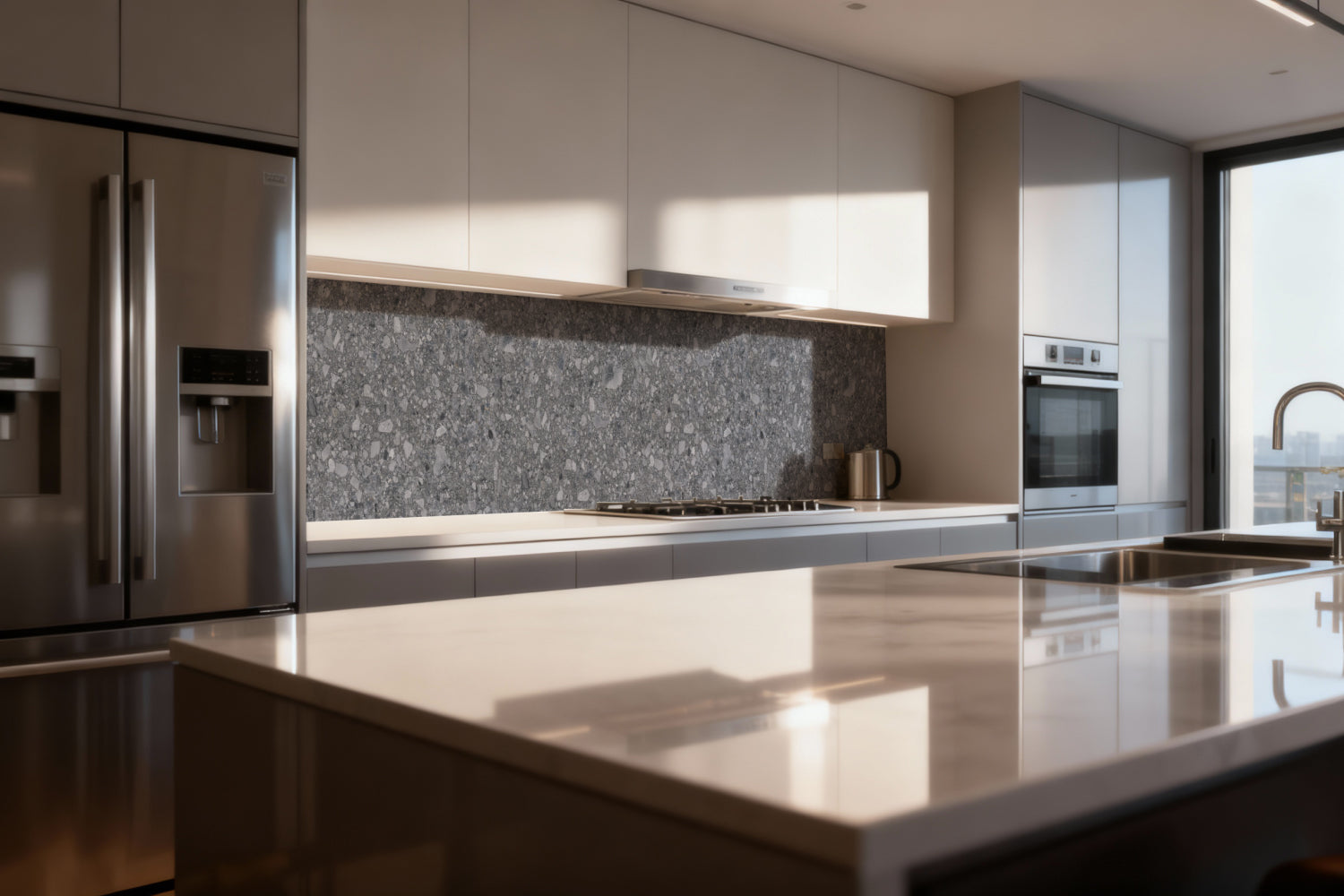 Küchenrückwand Betonoptik