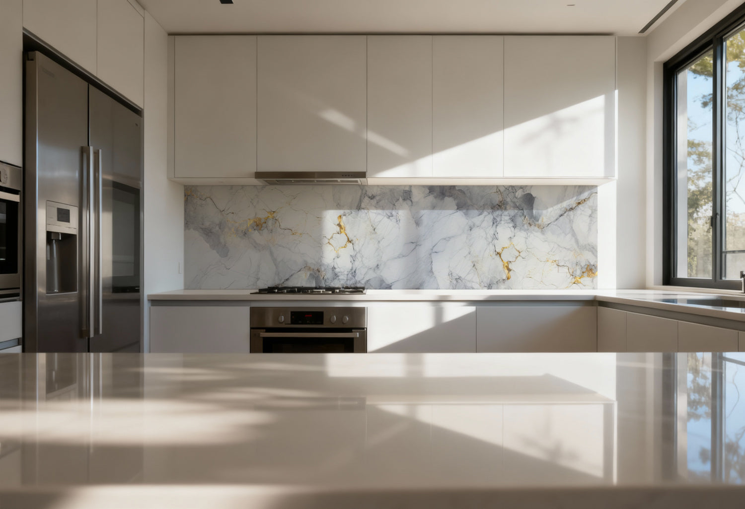 Küchenrückwand Marmoroptik