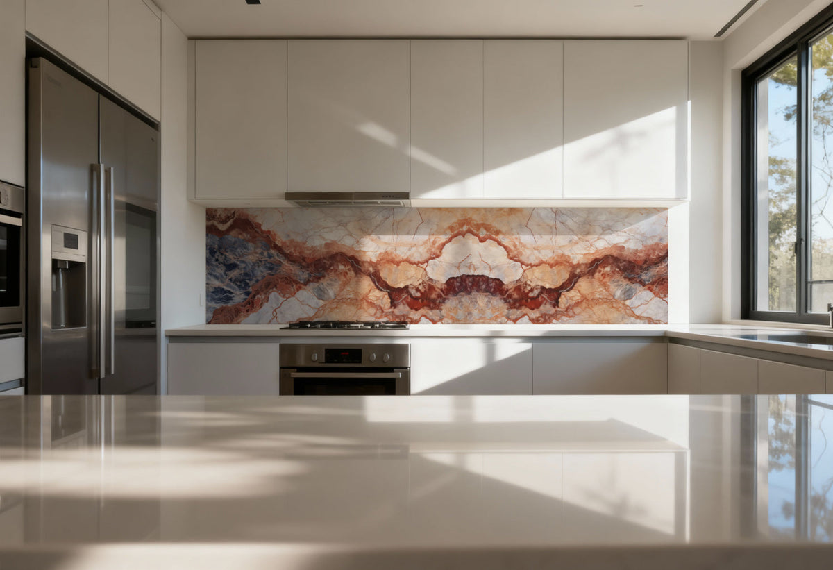 Küchenrückwand Marmoroptik