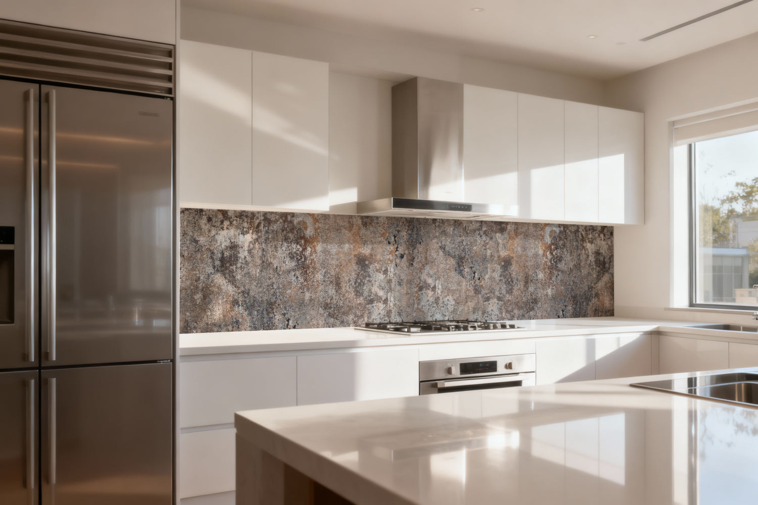 Küchenrückwand Betonoptik