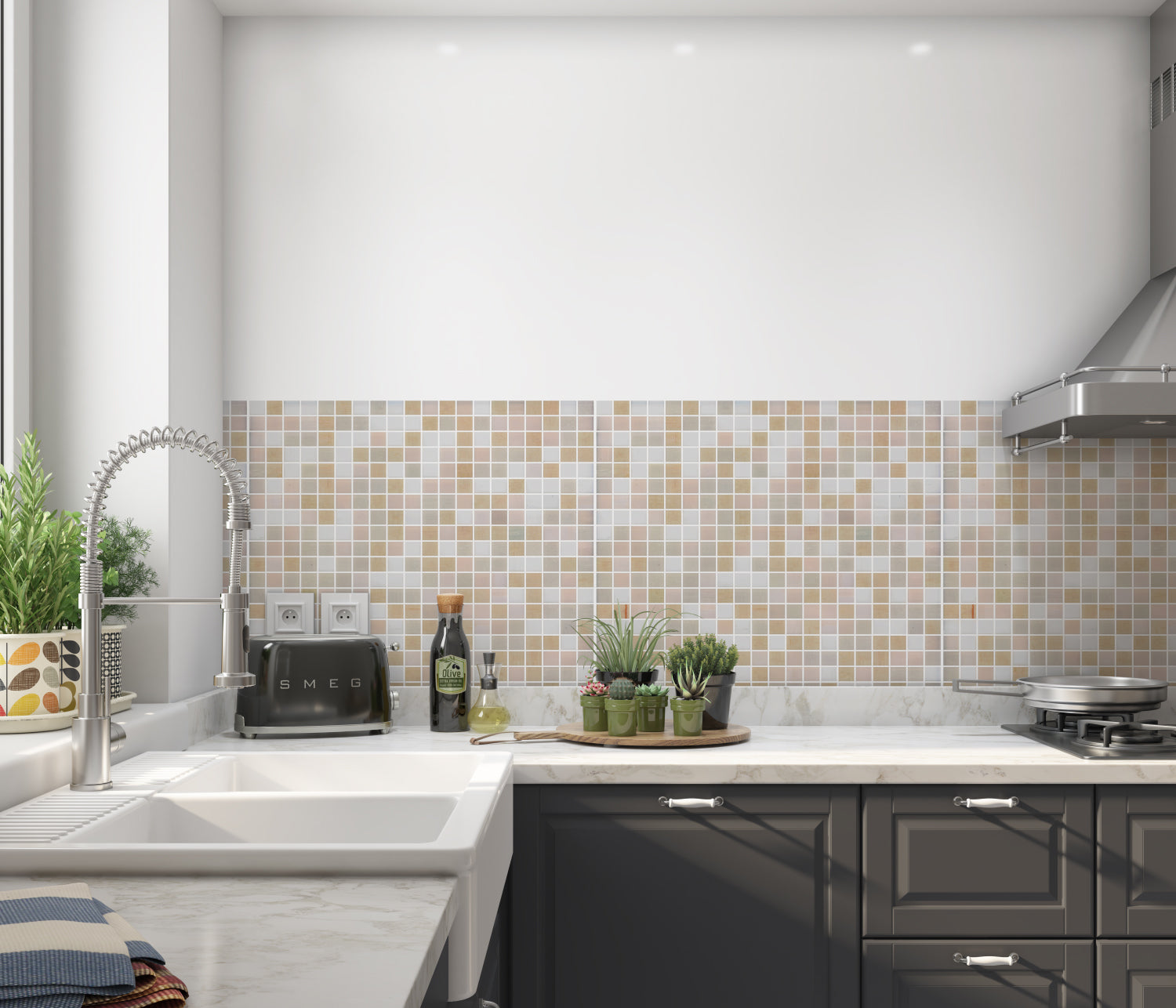 Küchenrückwand Fliesenoptik