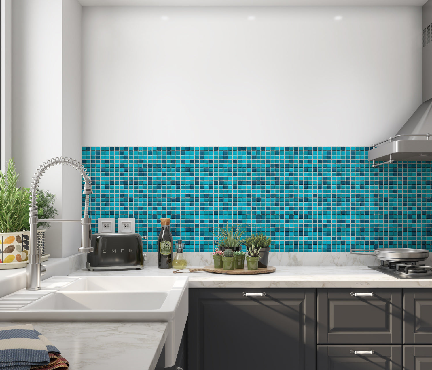 Küchenrückwand Fliesenoptik