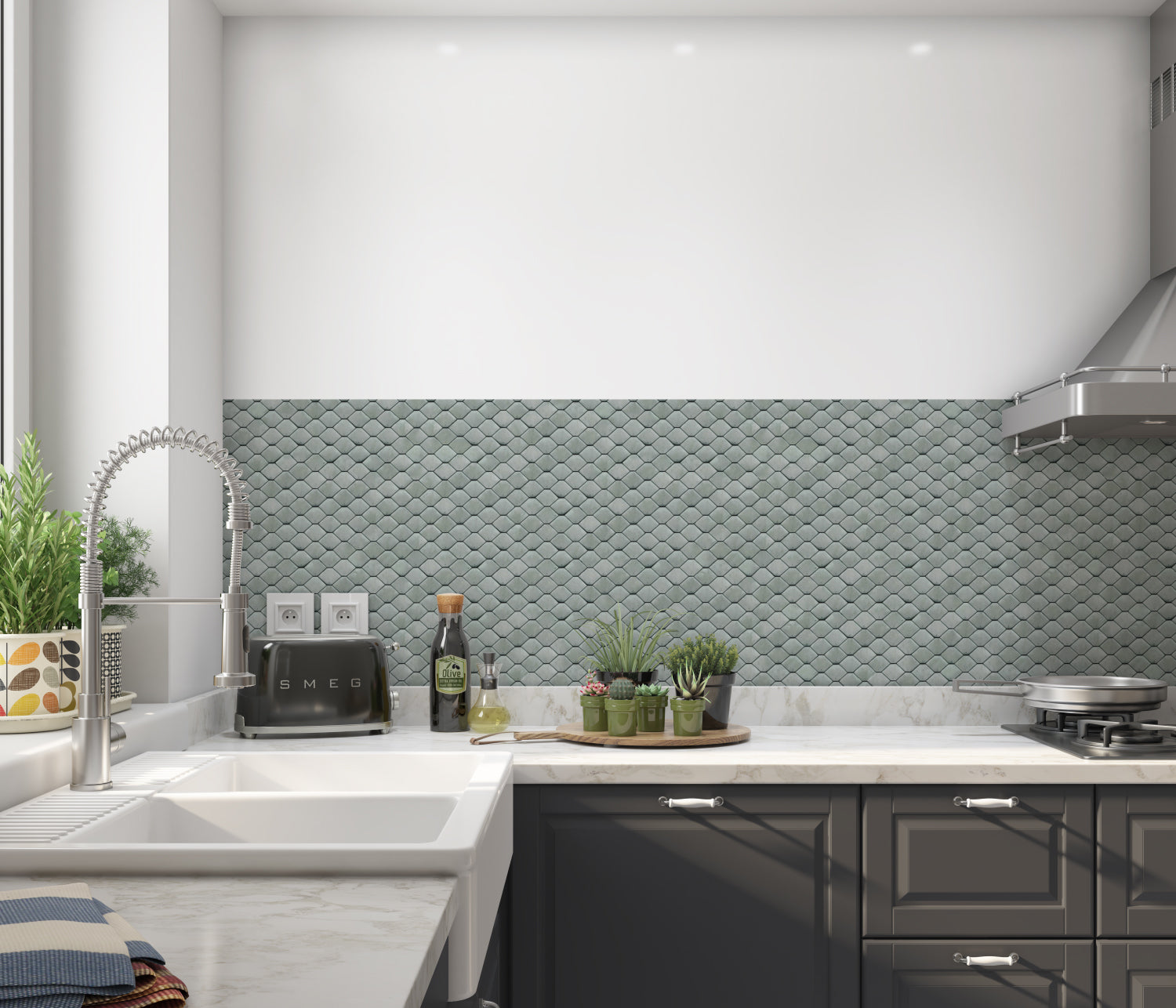 Küchenrückwand Fliesenoptik