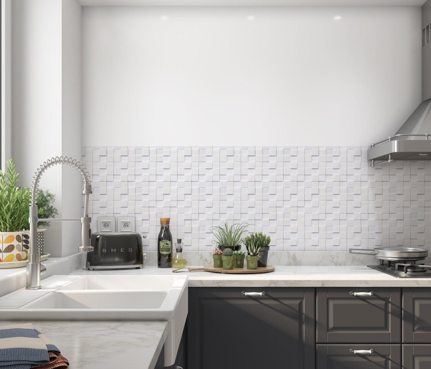 Küchenrückwand Fliesenoptik