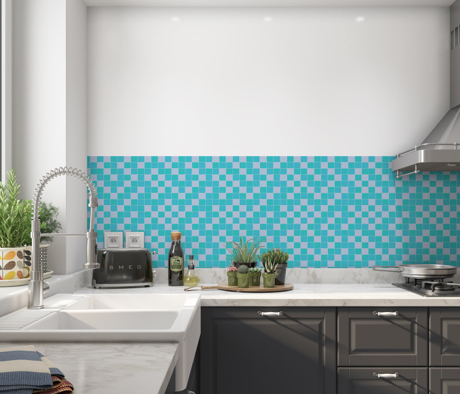 Küchenrückwand Fliesenoptik