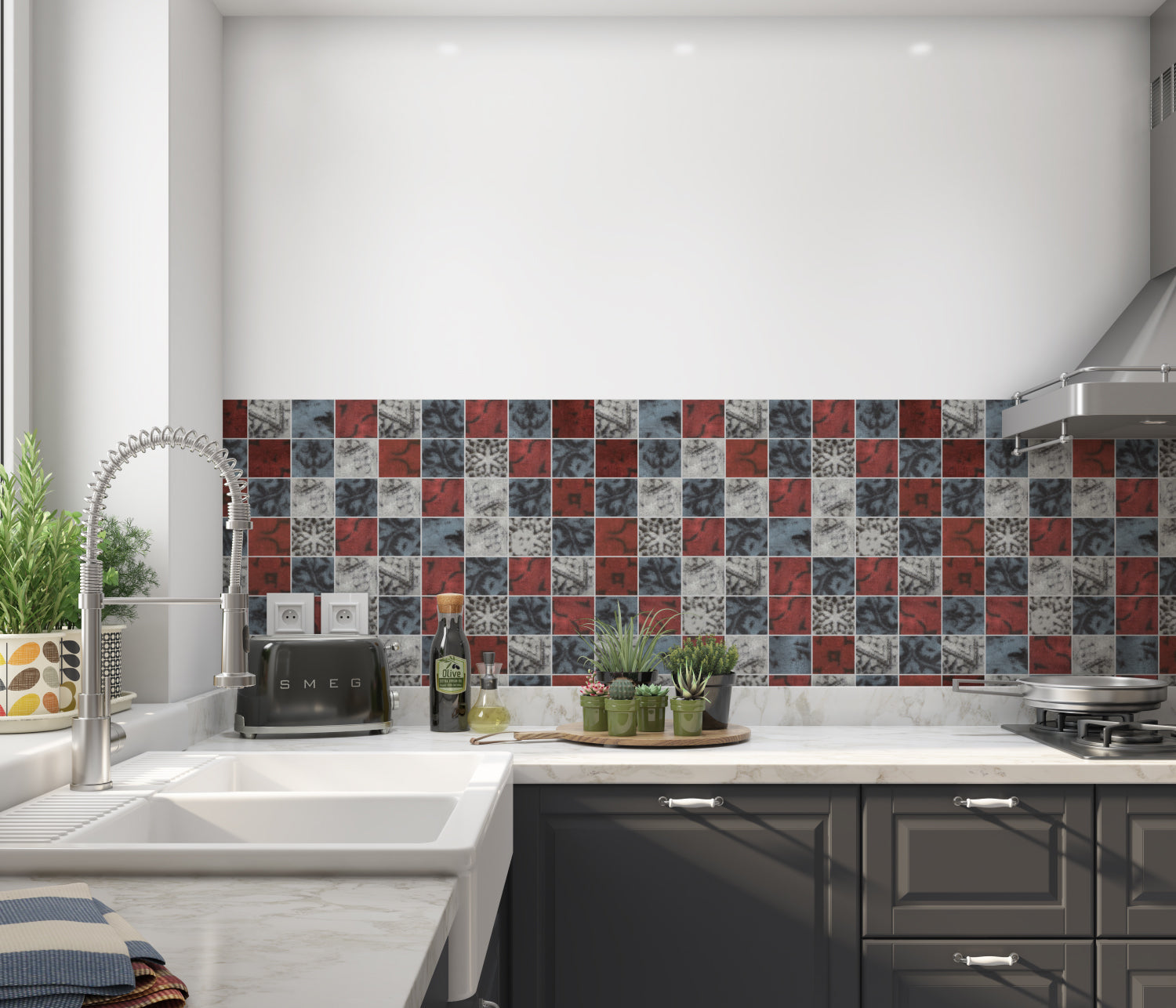 Küchenrückwand Fliesenoptik