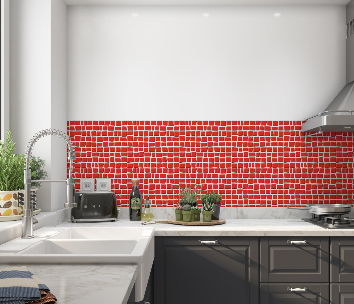 Küchenrückwand Fliesenoptik