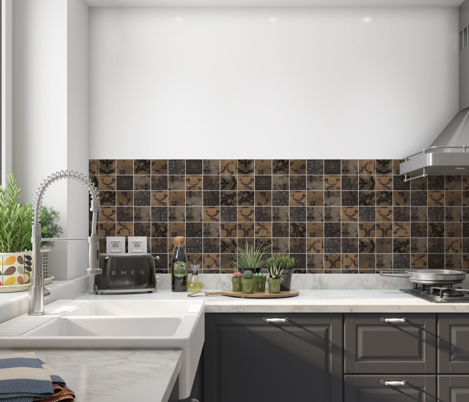 Küchenrückwand Fliesenoptik