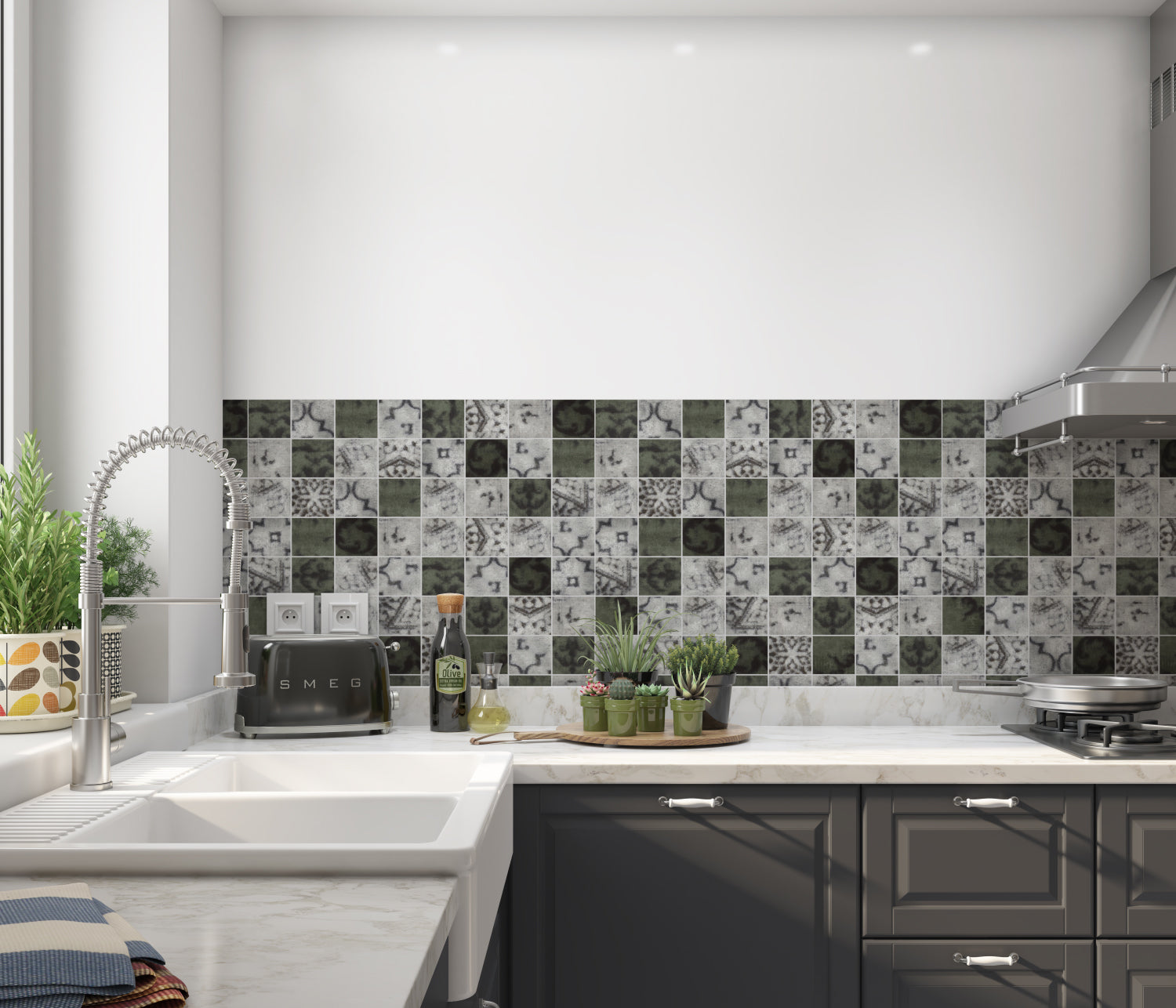 Küchenrückwand Fliesenoptik