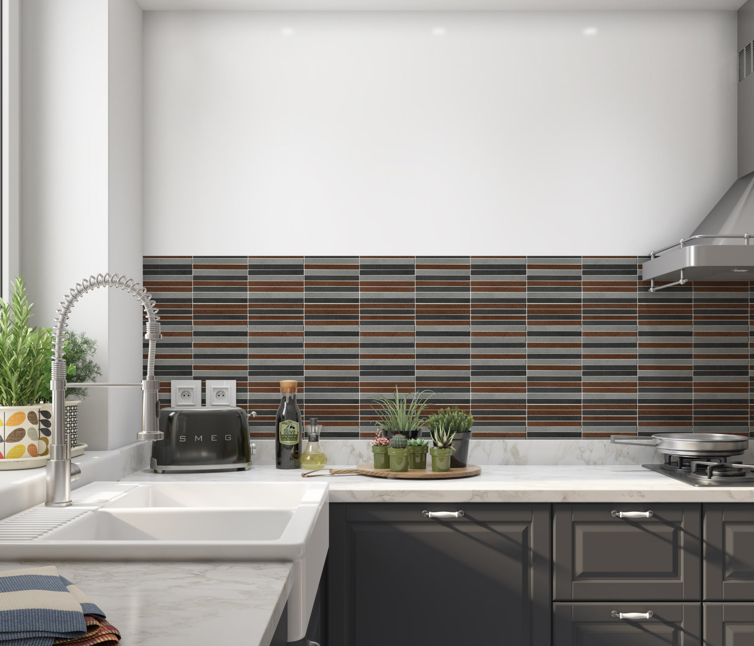 Küchenrückwand Fliesenoptik