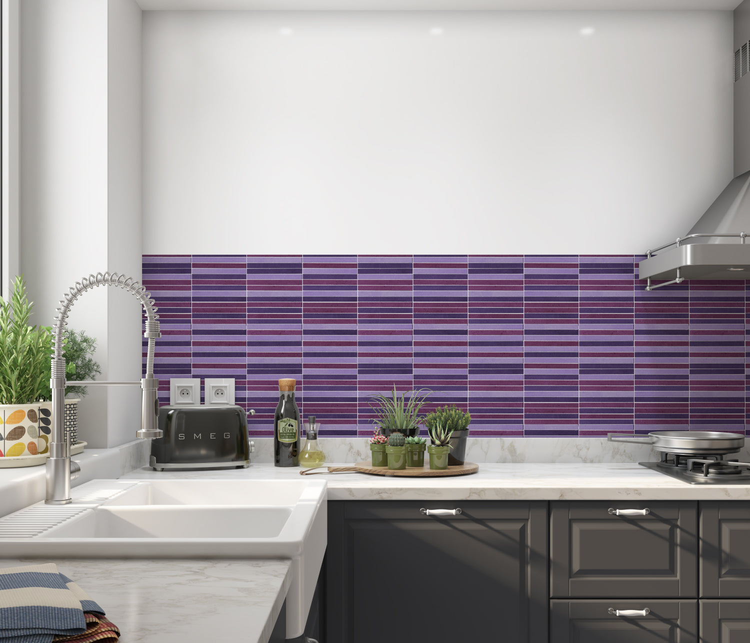 Küchenrückwand Fliesenoptik