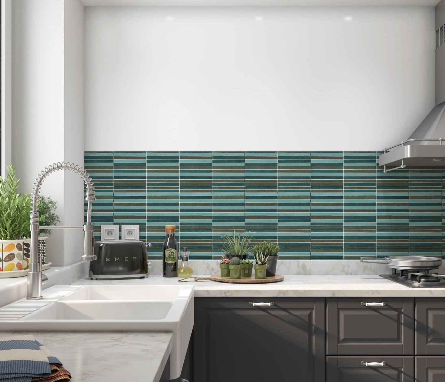 Küchenrückwand Fliesenoptik