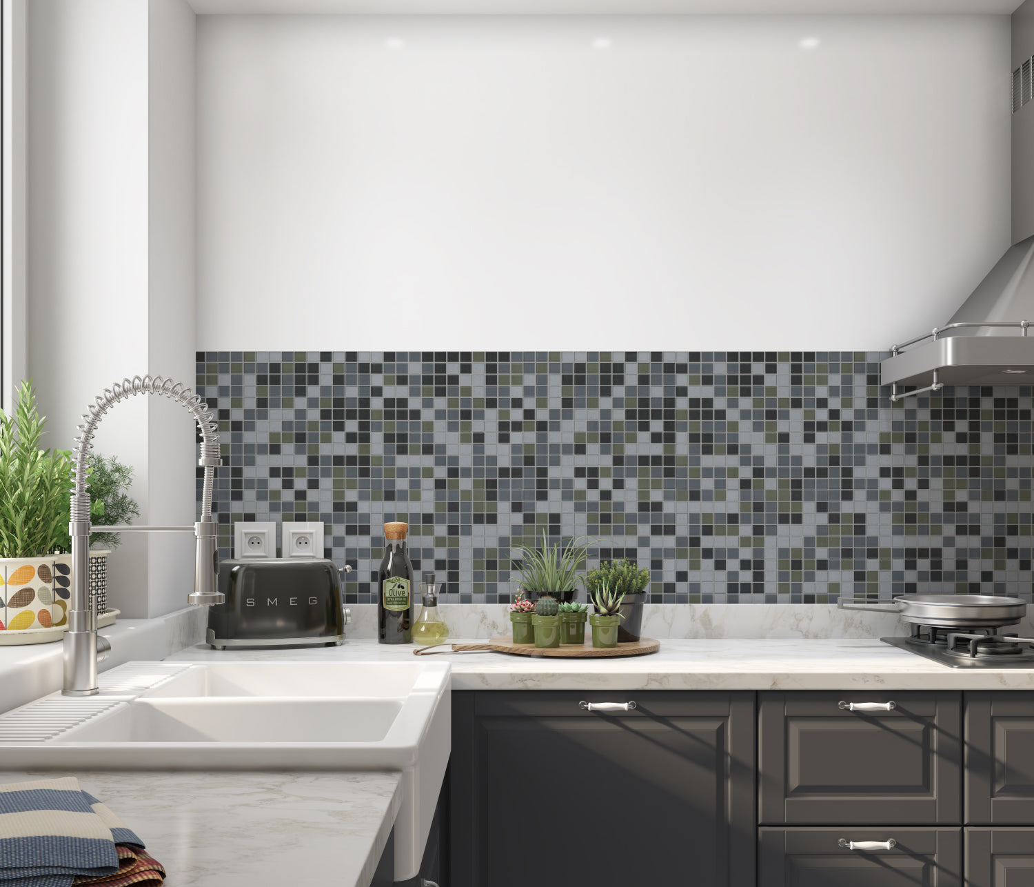 Küchenrückwand Fliesenoptik