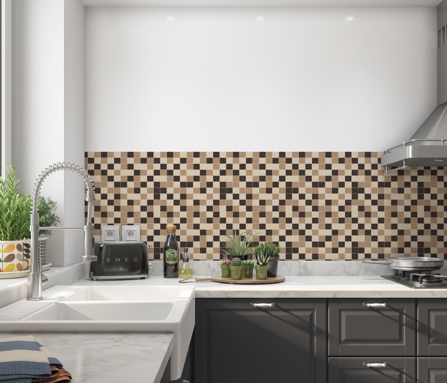 Küchenrückwand Fliesenoptik