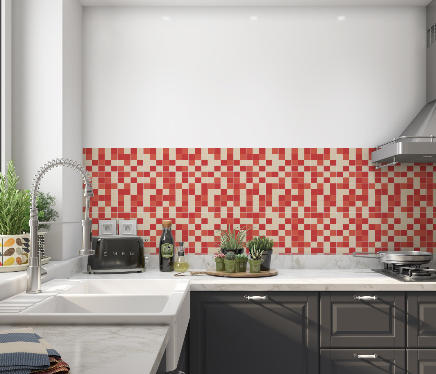 Küchenrückwand Fliesenoptik