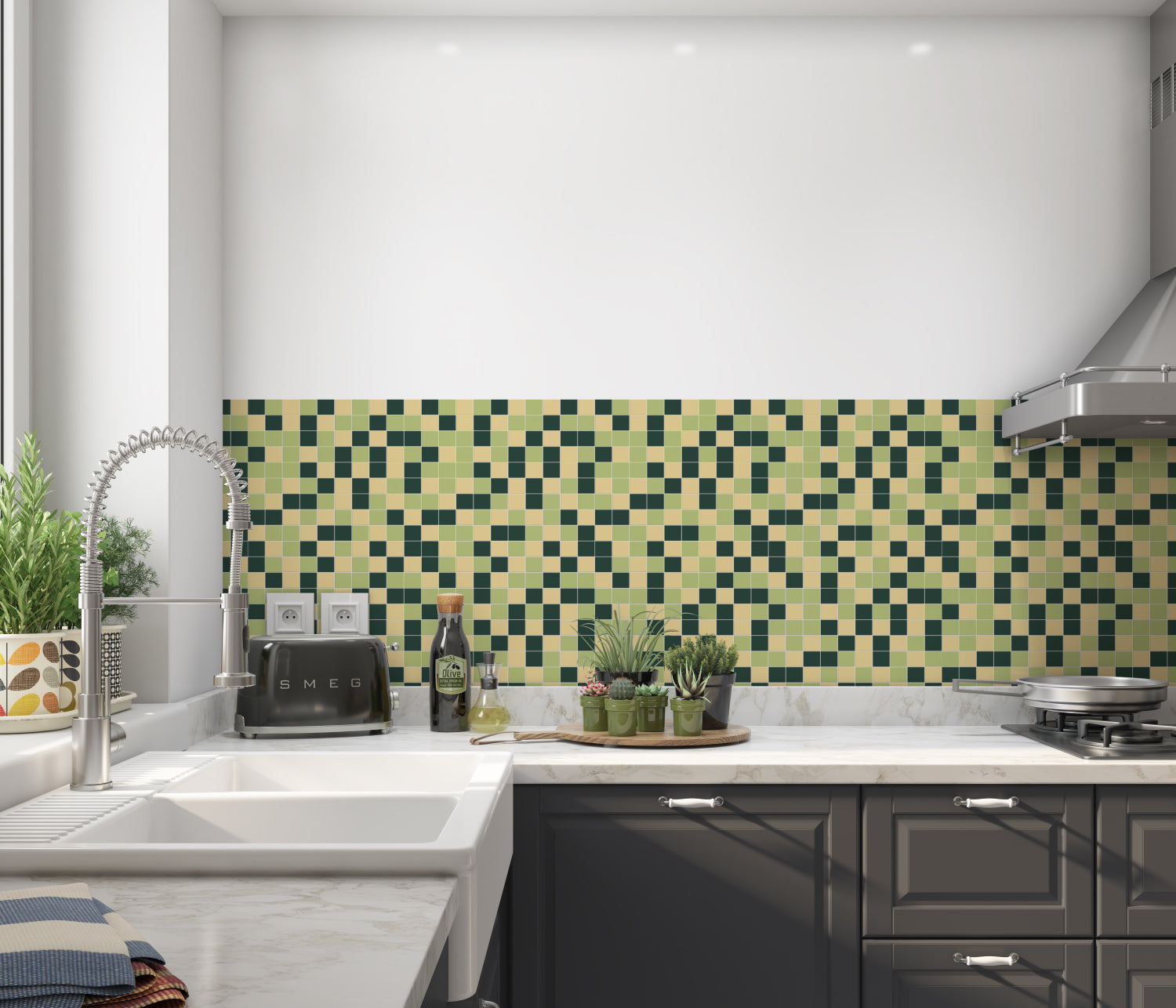 Küchenrückwand Fliesenoptik