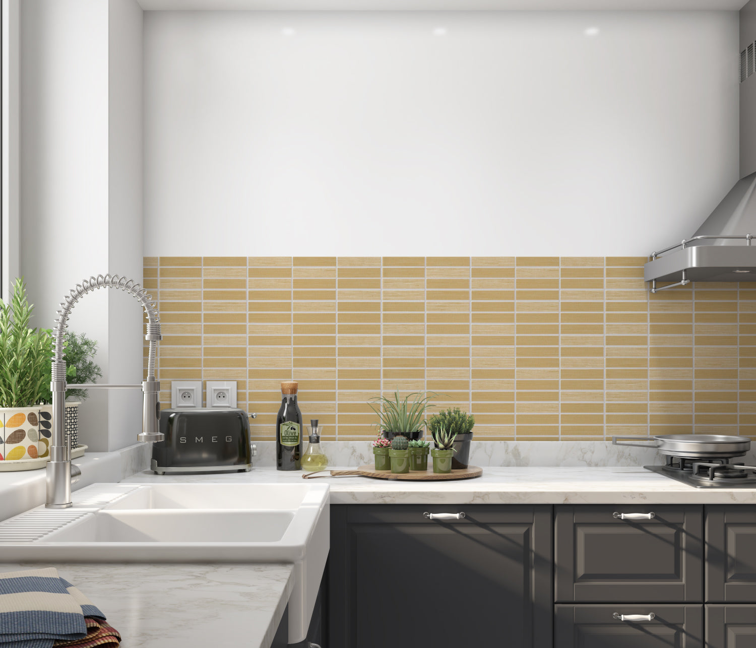 Küchenrückwand Fliesenoptik