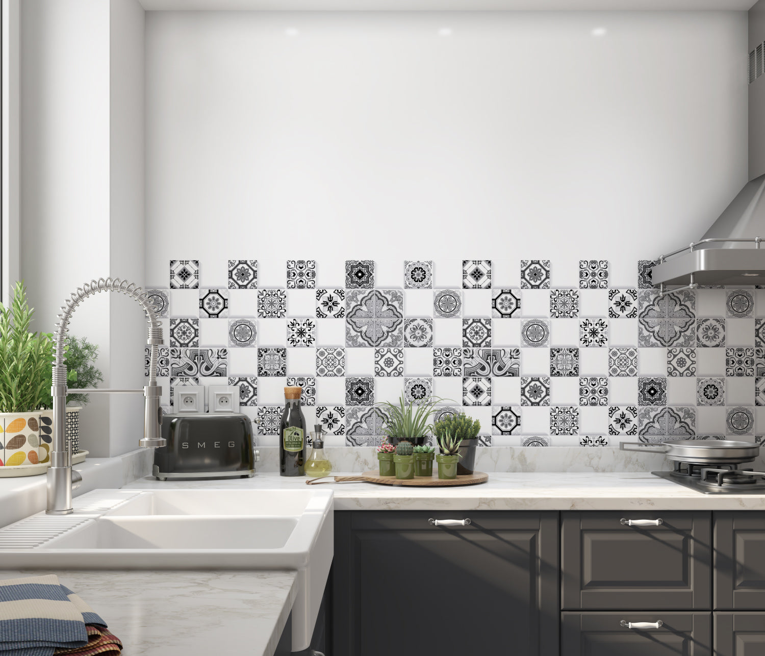 Küchenrückwand Fliesenoptik