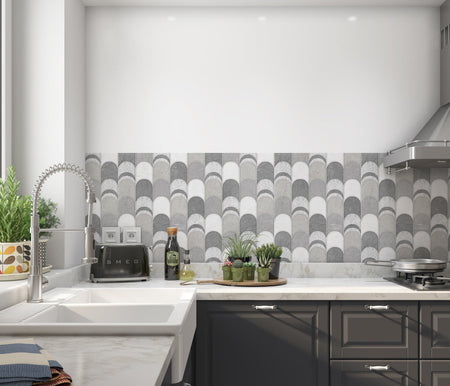Spritzschutz Küche Fliesenoptik