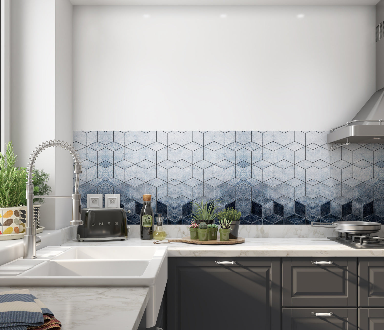 Küchenrückwand Fliesenoptik