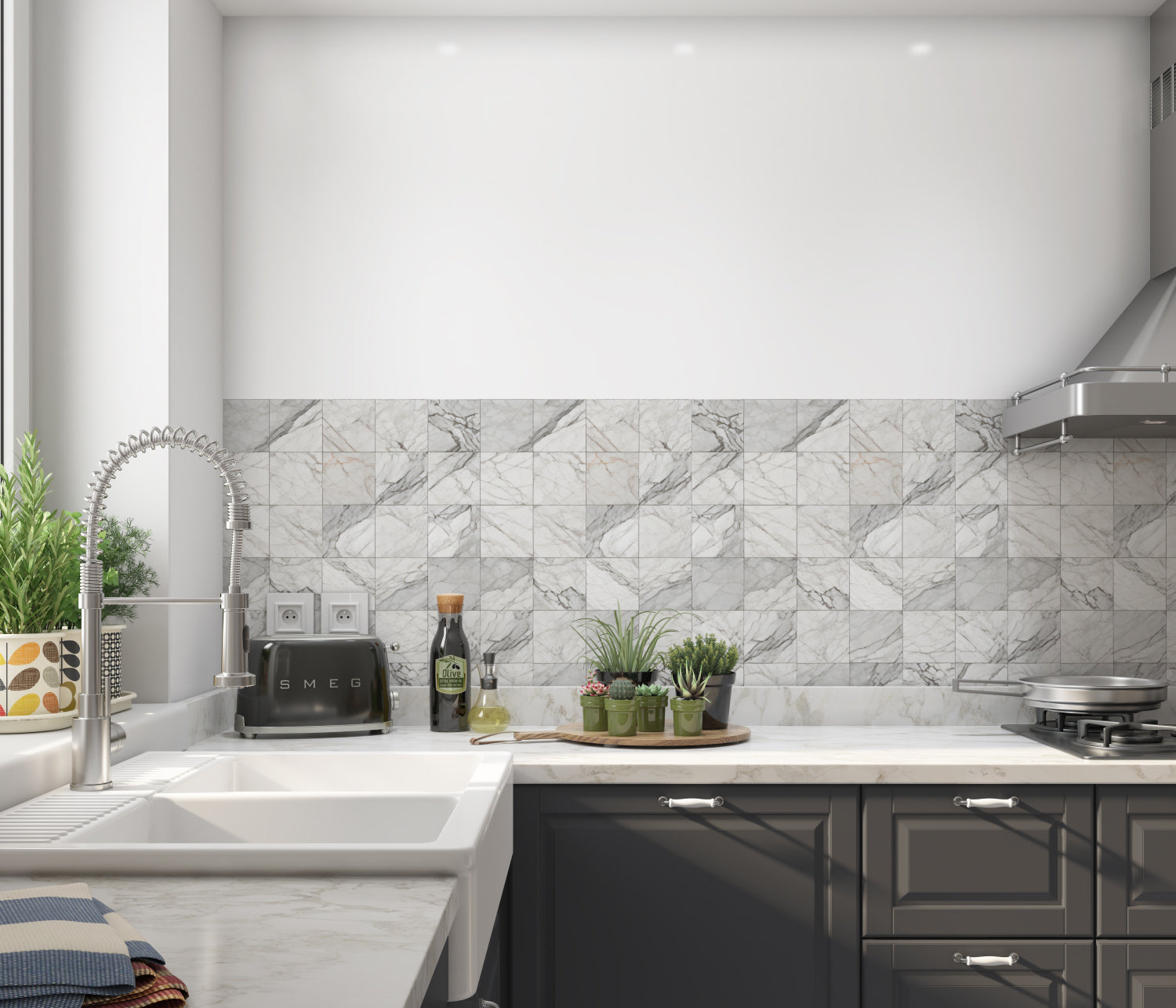 Küchenrückwand Fliesenoptik