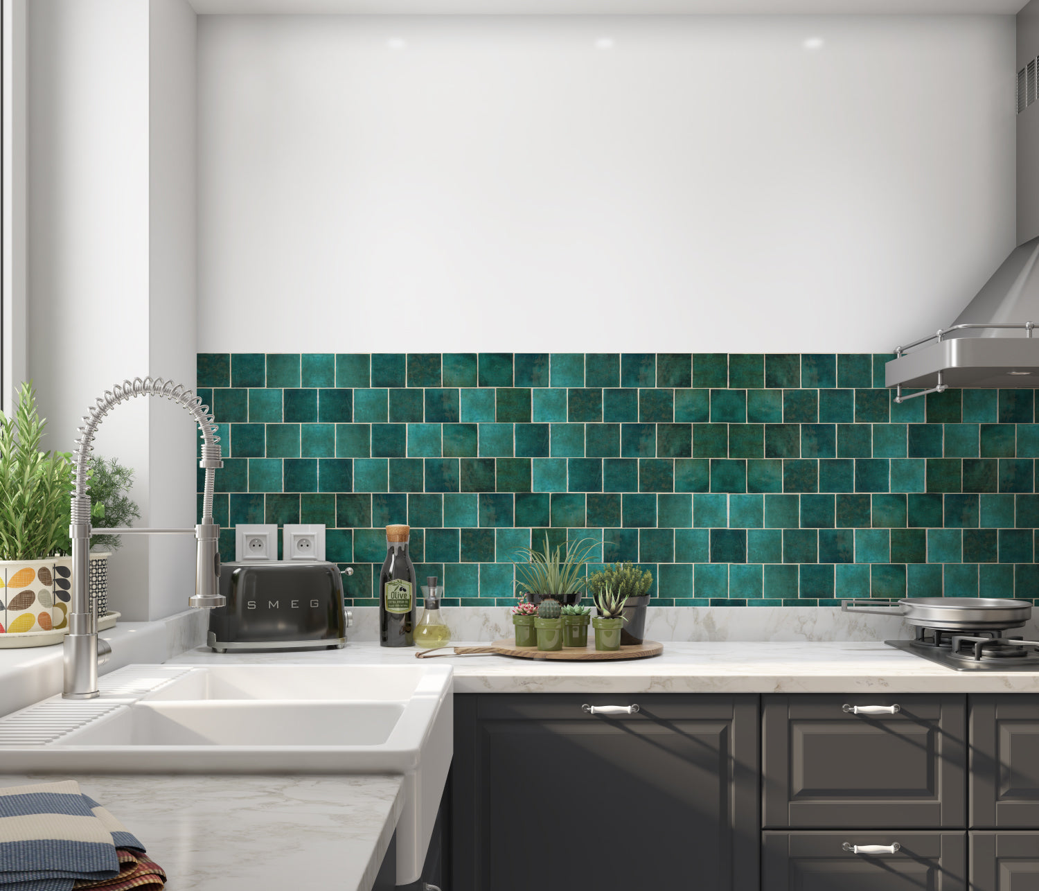 Küchenrückwand Fliesenoptik