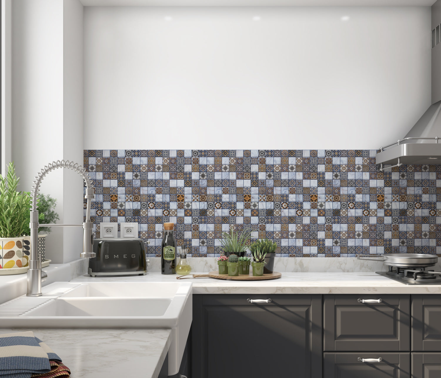 Küchenrückwand Fliesenoptik