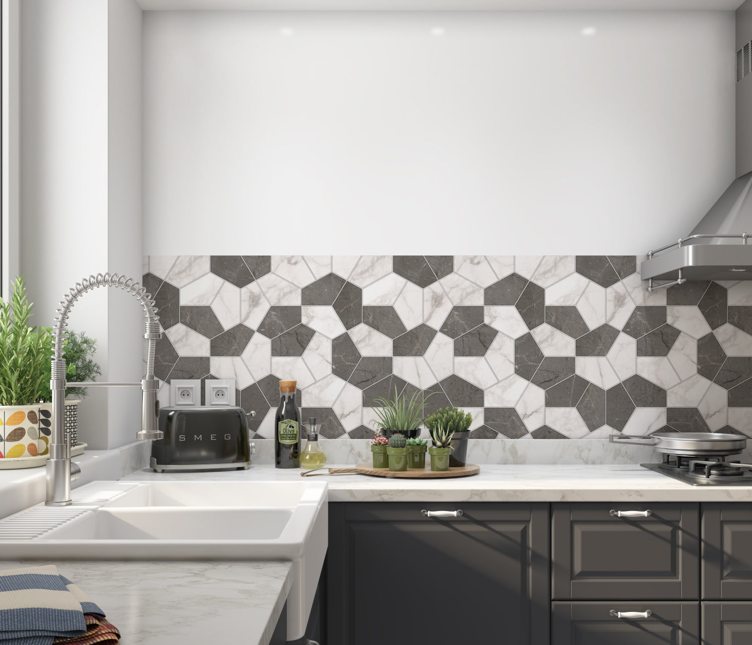 Küchenrückwand Fliesenoptik