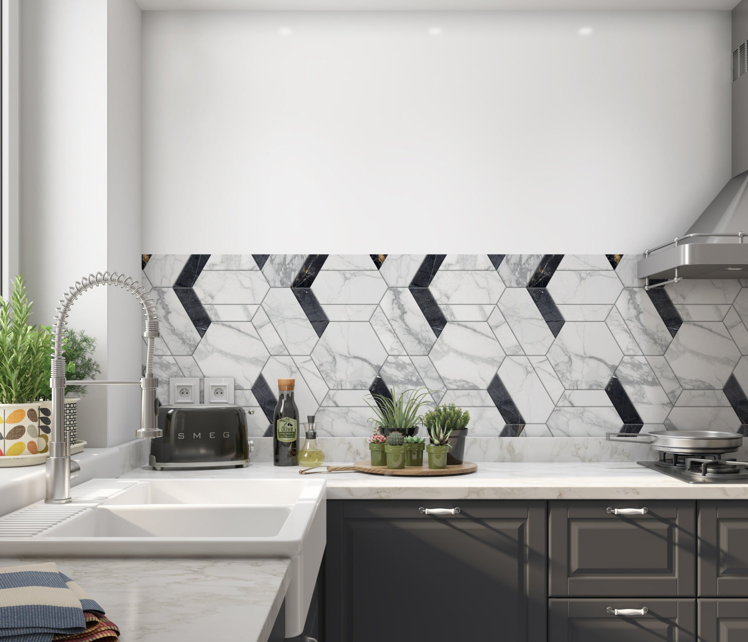 Küchenrückwand Fliesenoptik