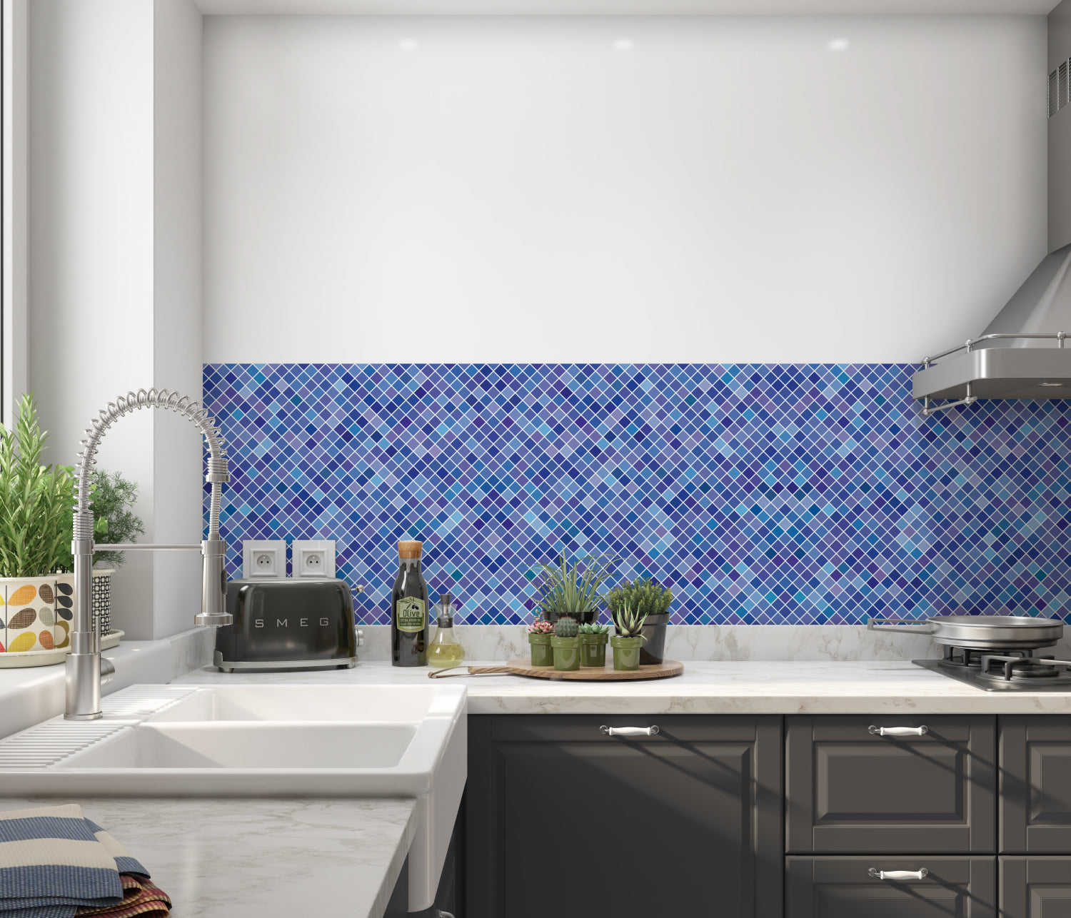 Küchenrückwand Fliesenoptik