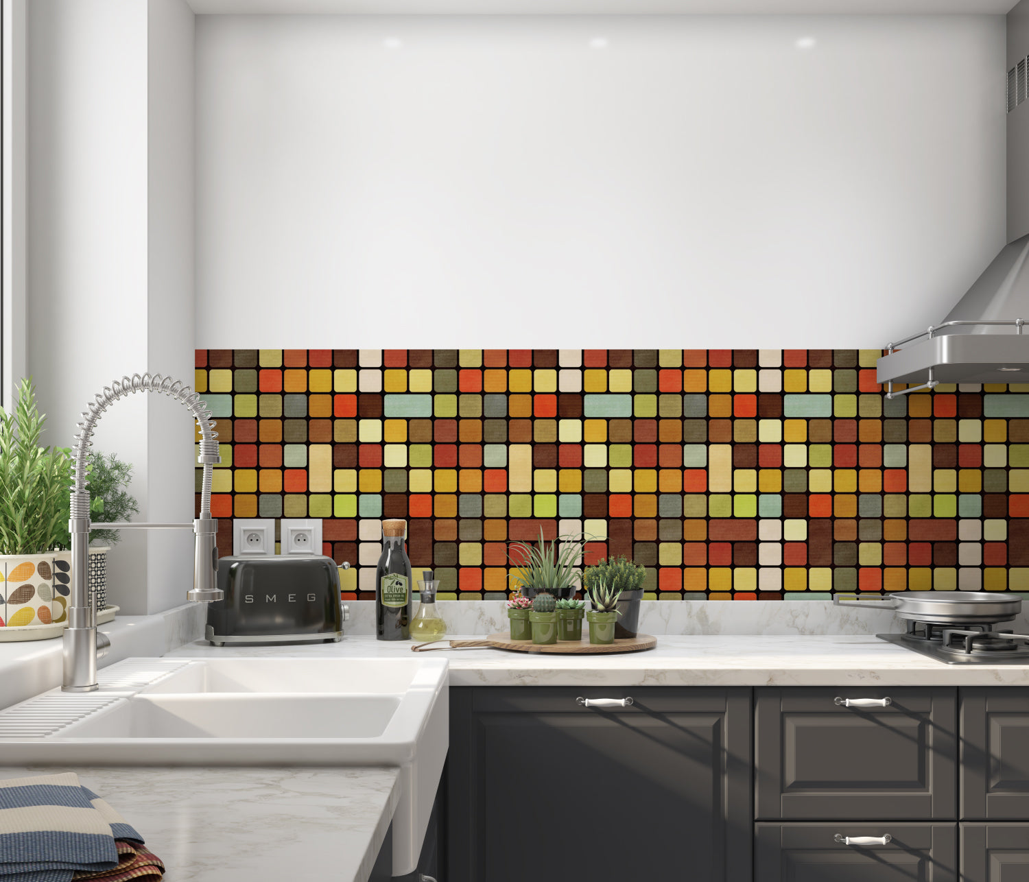 Küchenrückwand Fliesenoptik