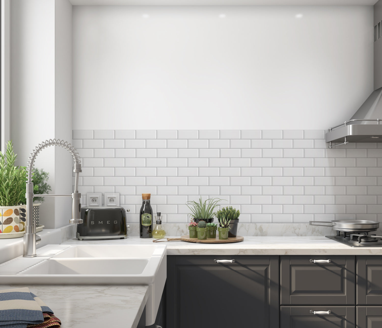 Küchenrückwand Fliesenoptik