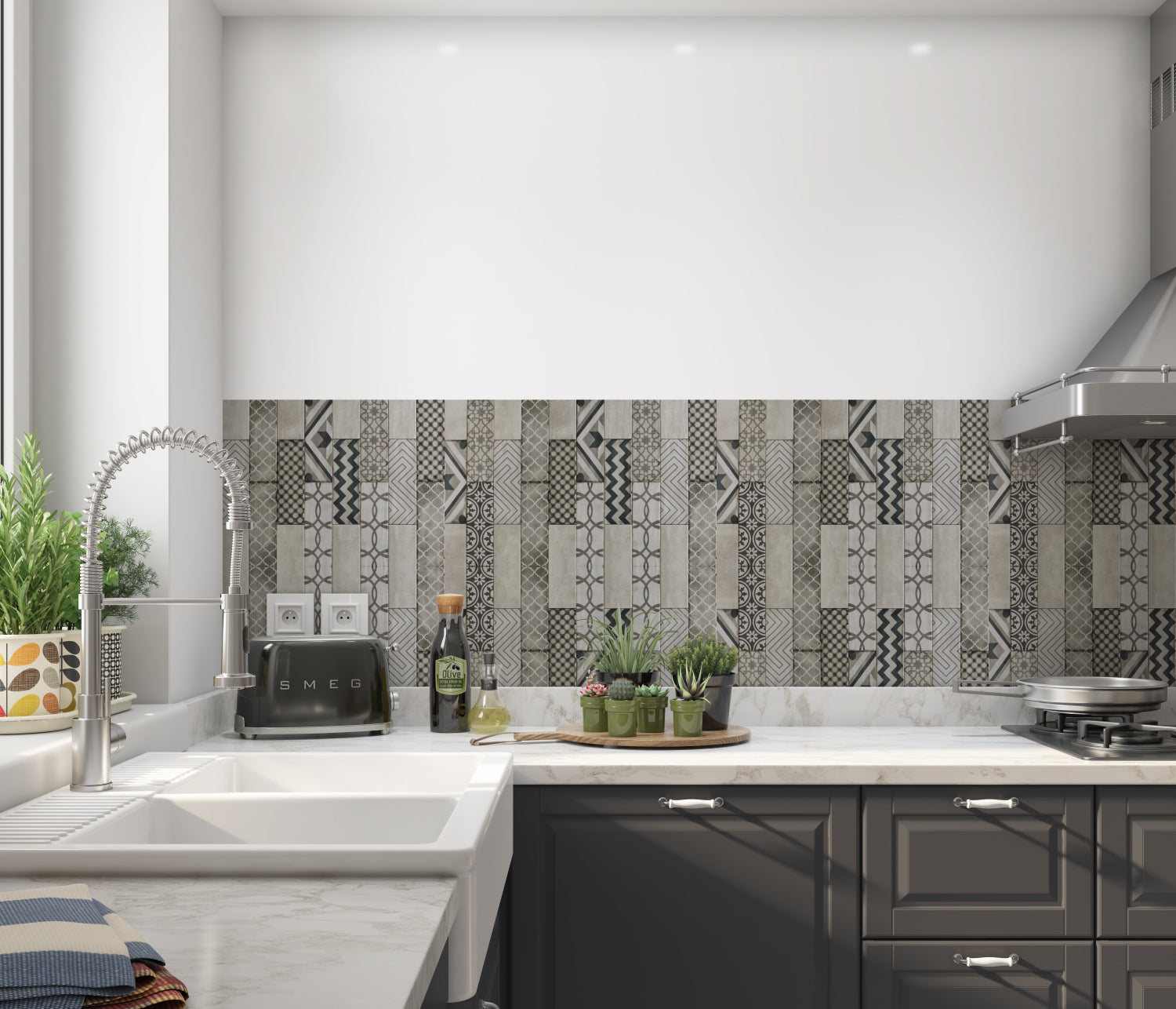 Küchenrückwand Fliesenoptik