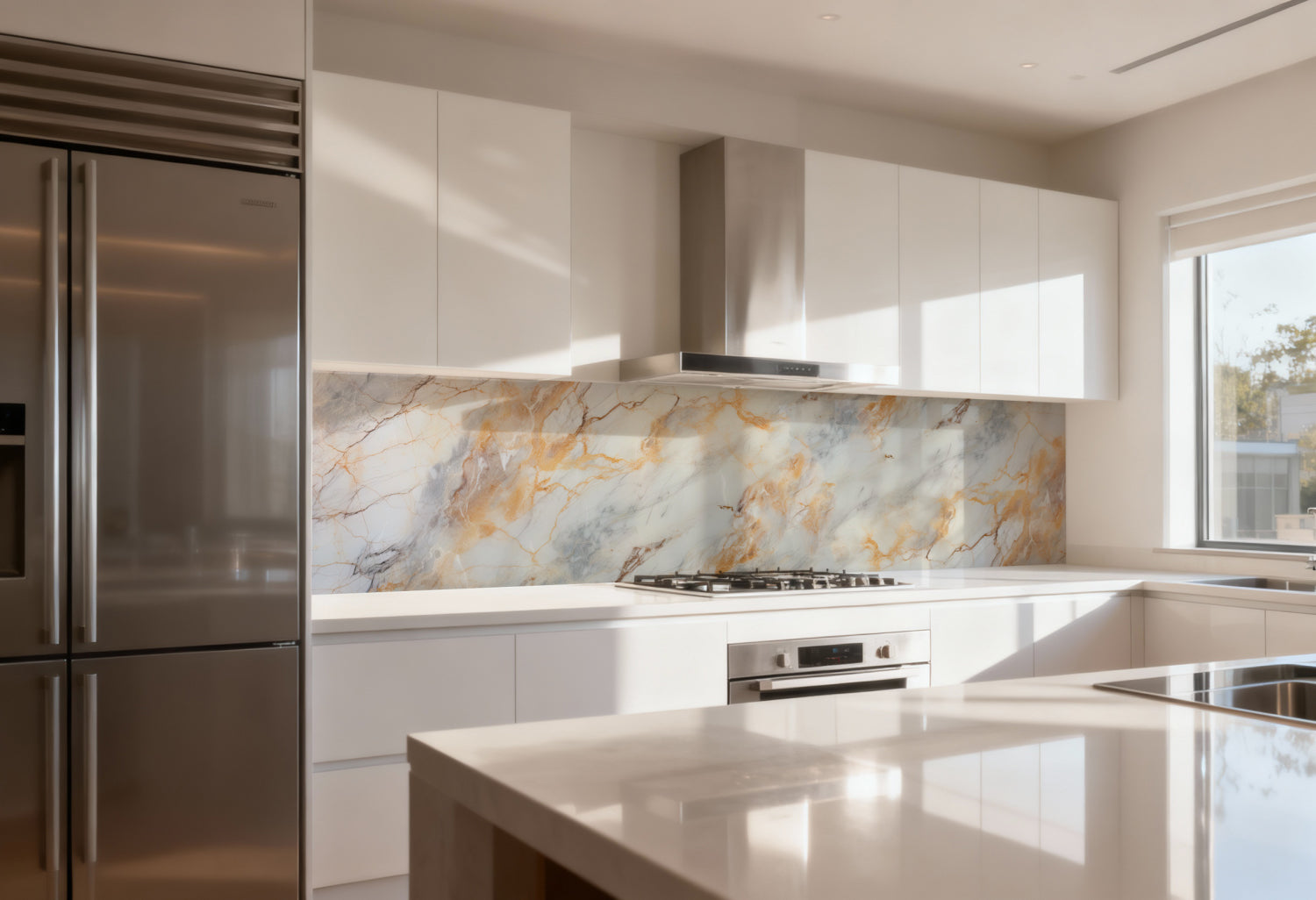 Küchenrückwand Marmoroptik