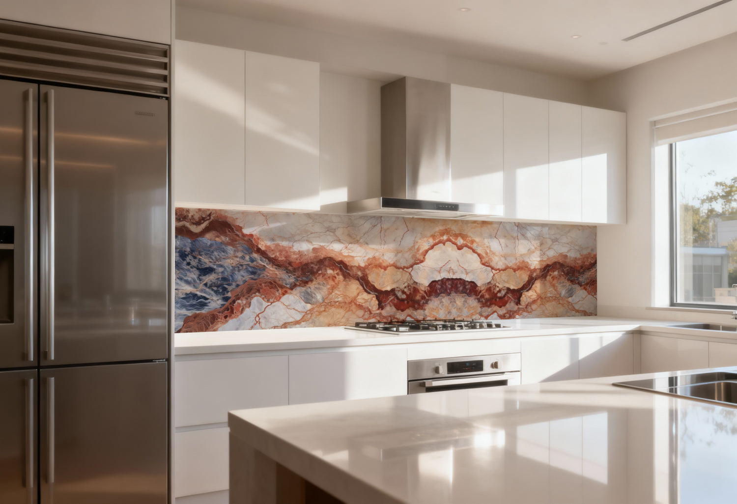 Küchenrückwand Marmoroptik