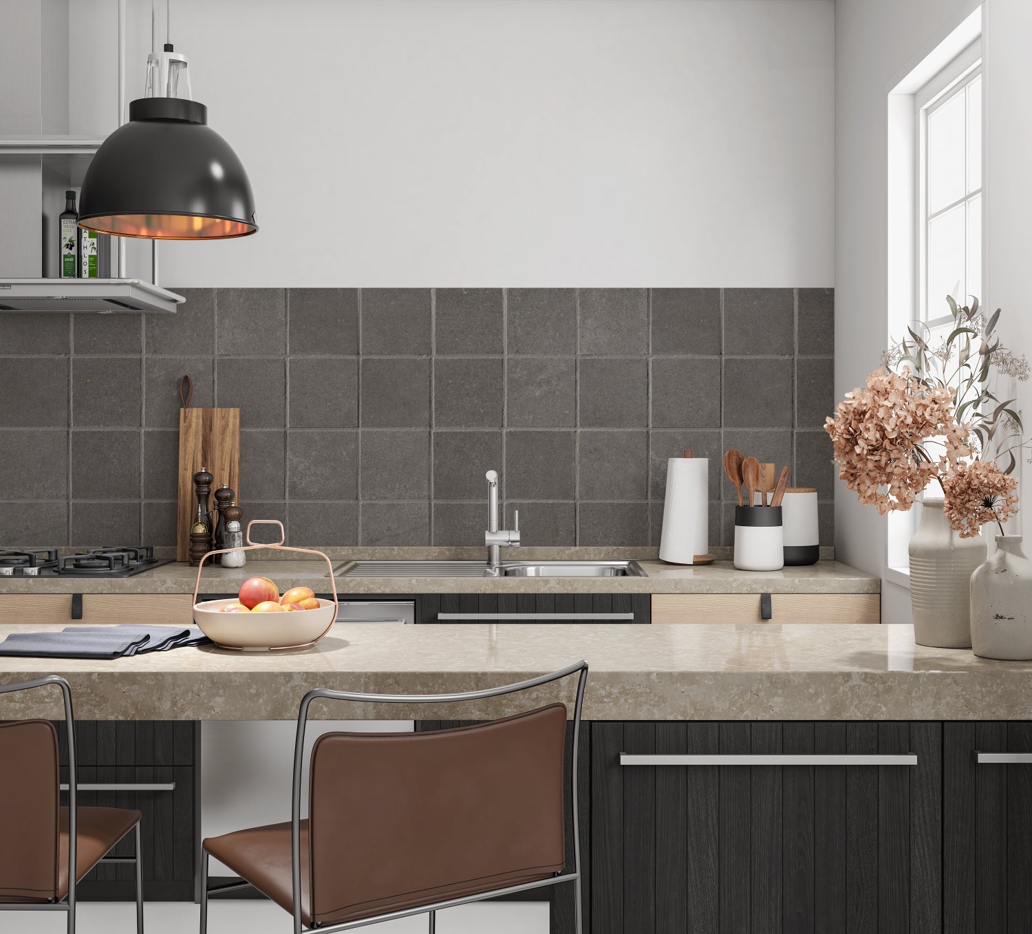 Küchenrückwand Steinoptik