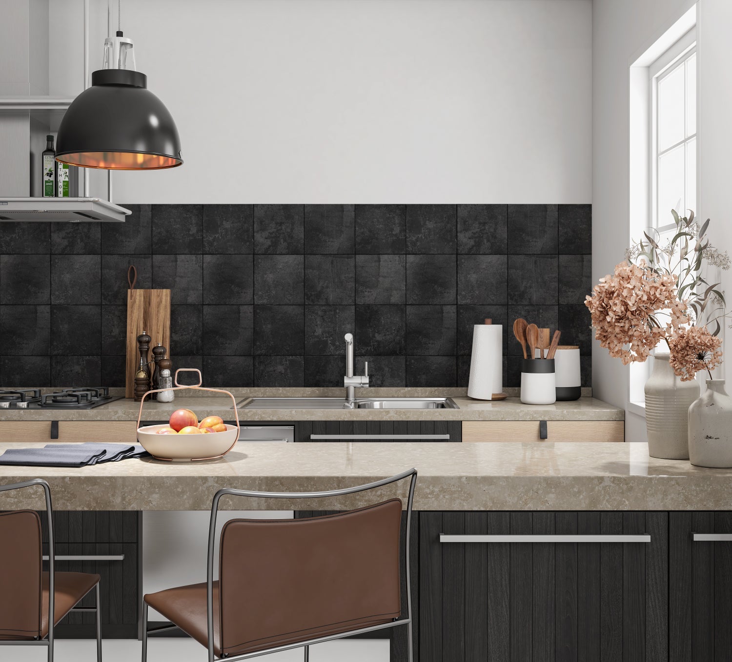 Küchenrückwand Steinoptik